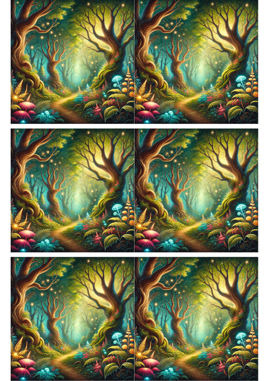 Sticker Sheet – Magical Forest Collage, Cat. No. 2110