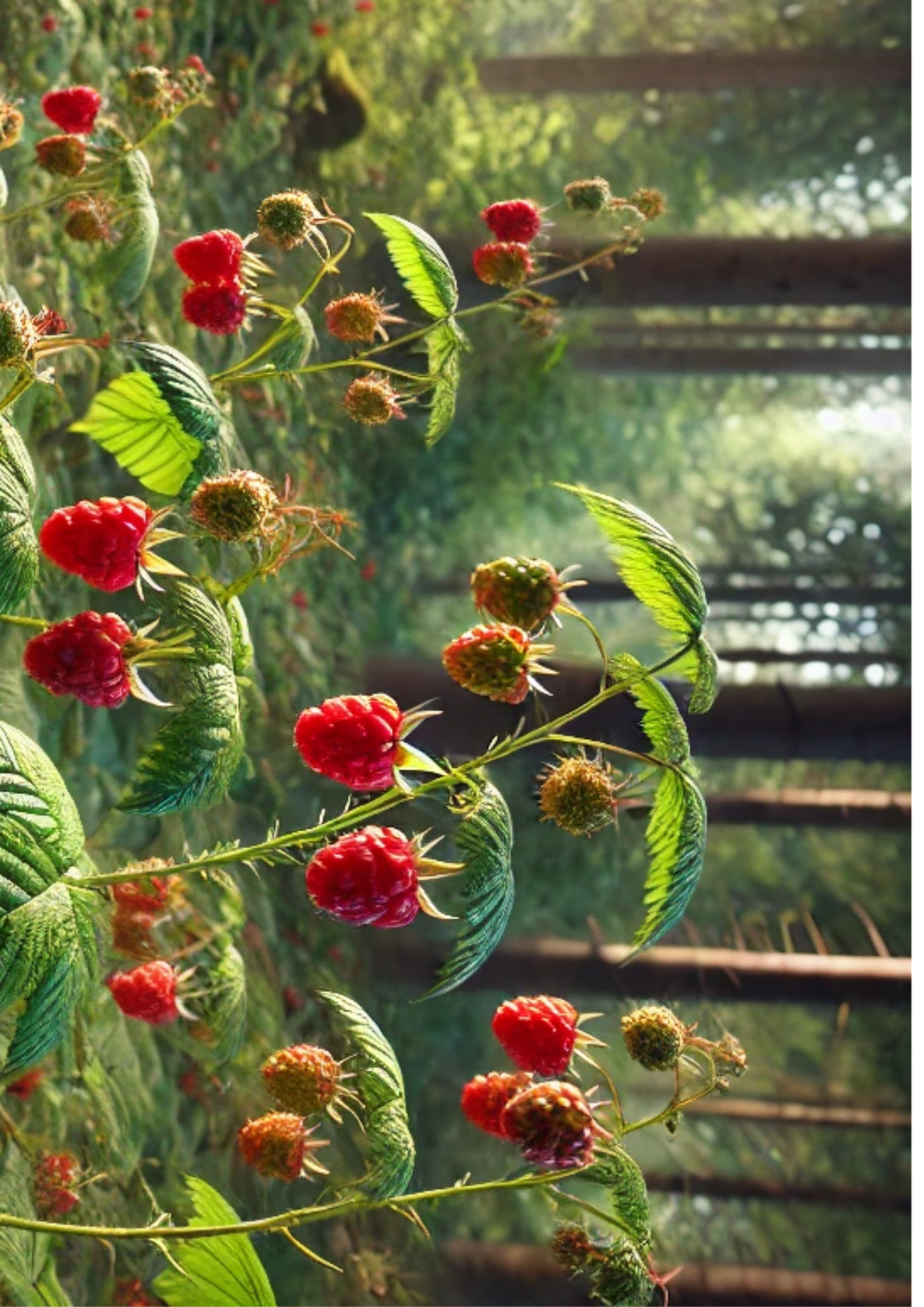 Sticker Sheet / Greeting Card – Wild Raspberries Full Cat. No. 1328