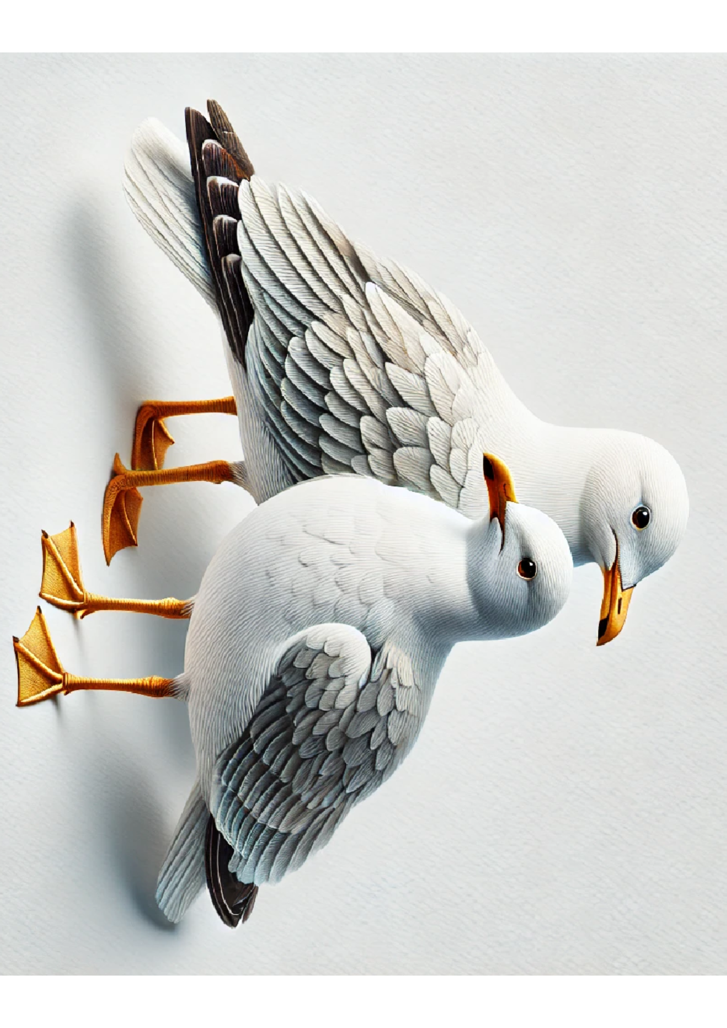 Sticker Sheet / Greeting Card – Seagulls Full Cat. No. 1336