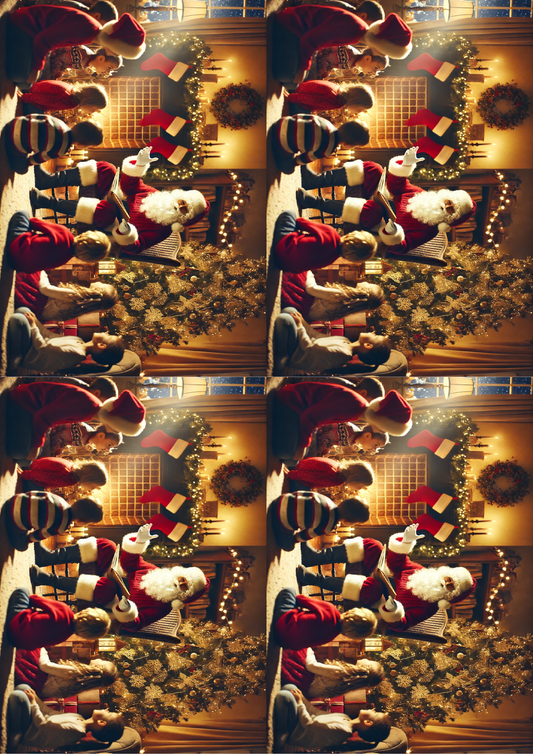 Stickerbogen „Der Weihnachtsmann erzählt Geschichten“ Collage Kat. Nr. 1548