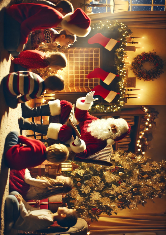 Stickerbogen „Der Weihnachtsmann erzählt Geschichten“, vollständig, Kat.-Nr. 1549