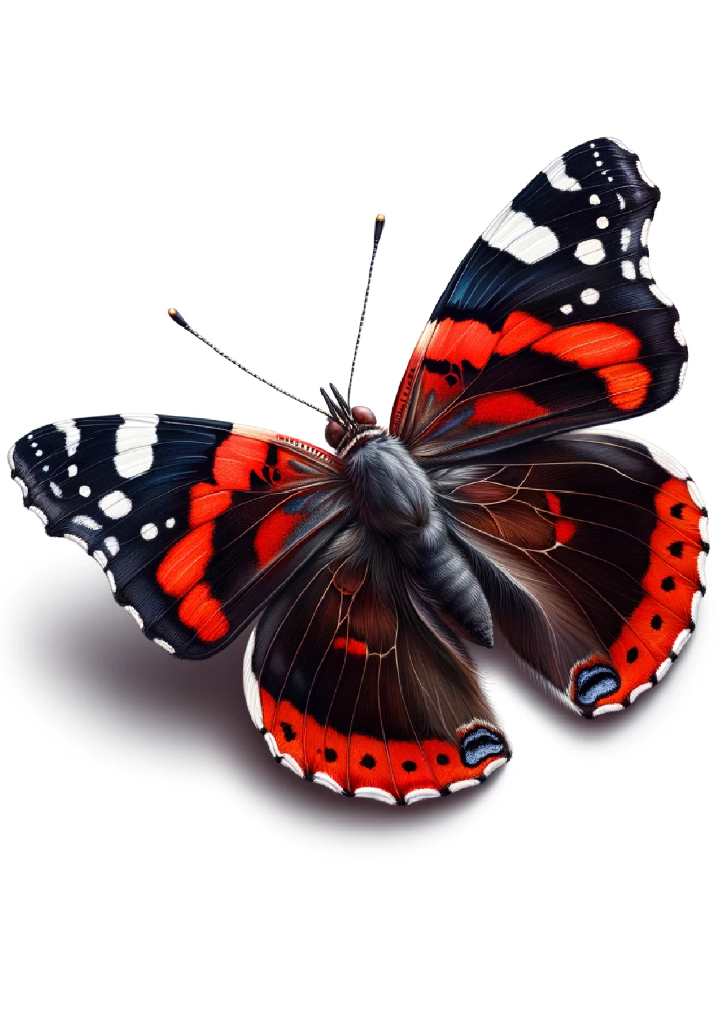 Sticker Sheet / Greeting Card – Butterfly Admiral Full Cat No. 1108