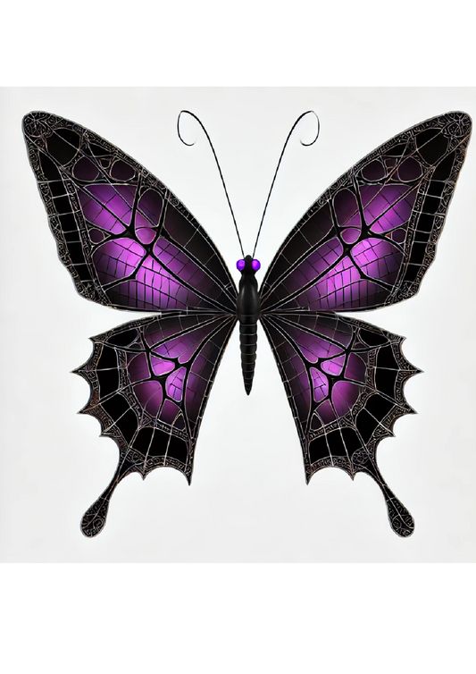 Sticker Sheet – Butterfly In Gothic Style Full Cat. No. 2382