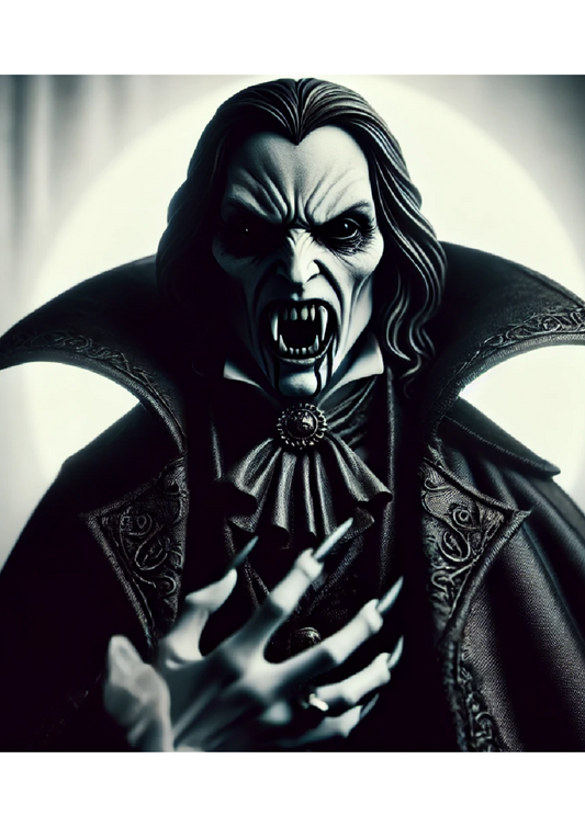 Sticker Sheet Dark Vampire On White Background Full Cat. No. 1629