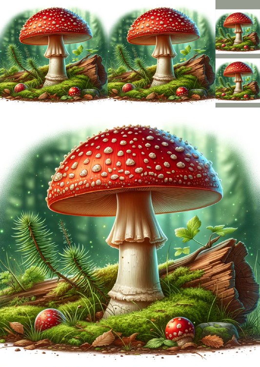 Sticker Sheet – Toadstool Collage Cat. No. 1210