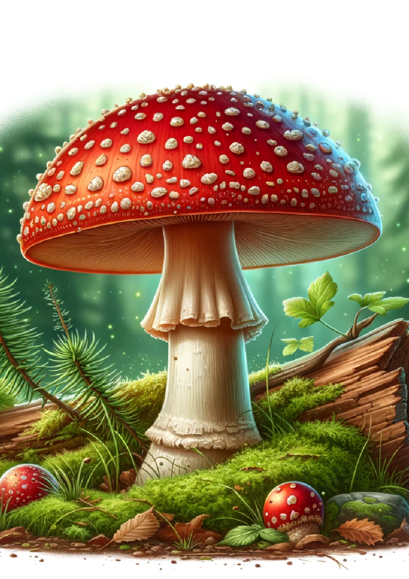 Sticker Sheet / Greeting Card – Toadstool Full Cat. No. 1211