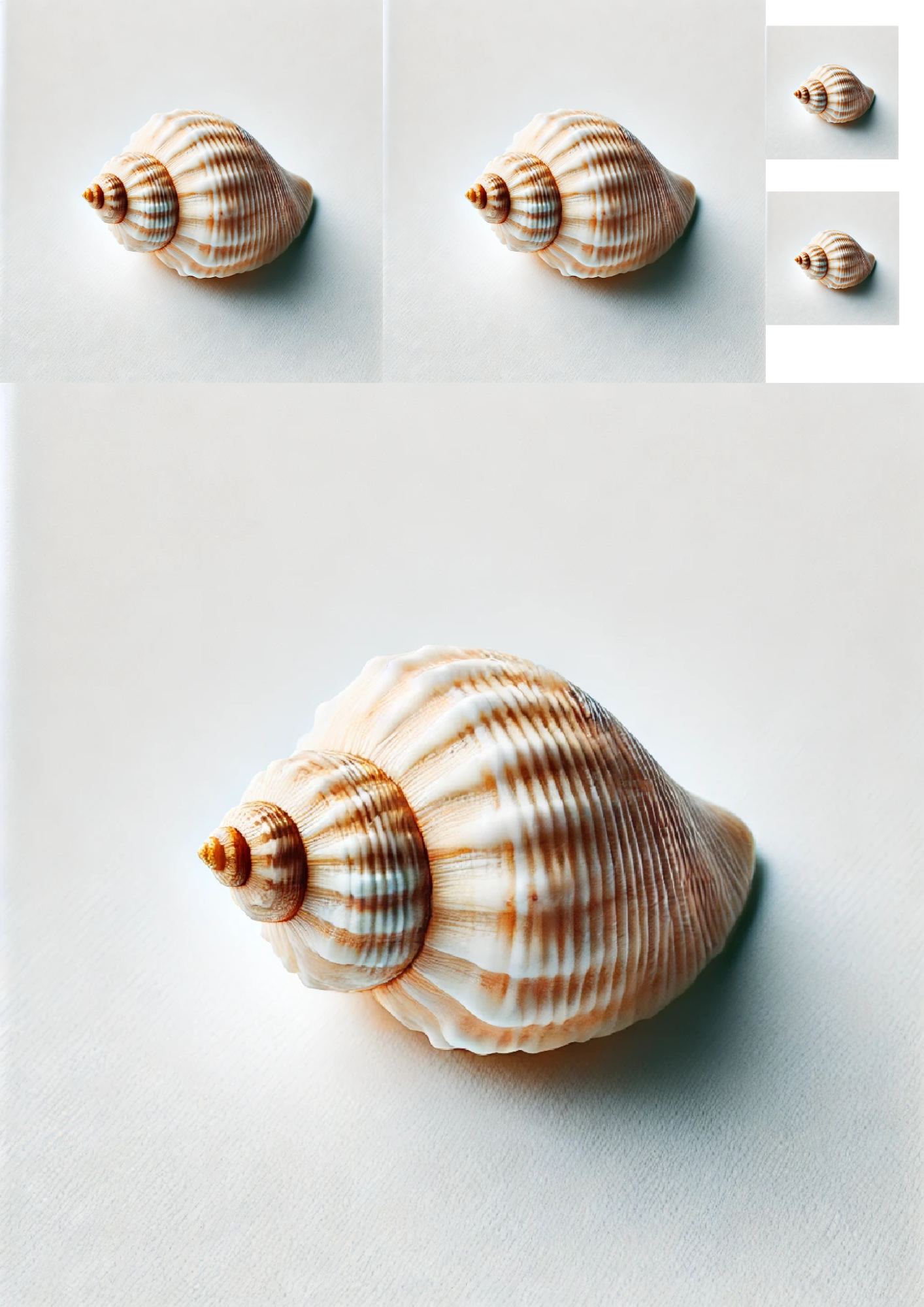 Sticker Sheet / Greeting Card – Seashell Collage Cat. No. 1347