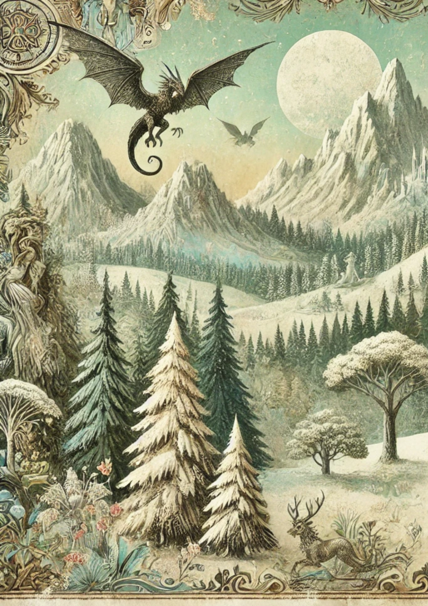 Sticker Sheet / Greeting Card – The World of Dragon Full, Cat. No. 2169