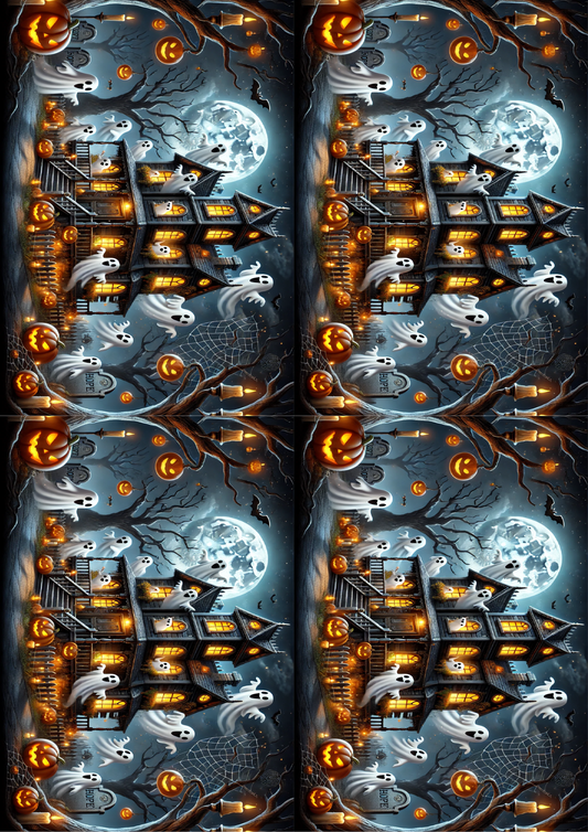 Sticker Sheet Haunted House Collage Cat. No. 1630