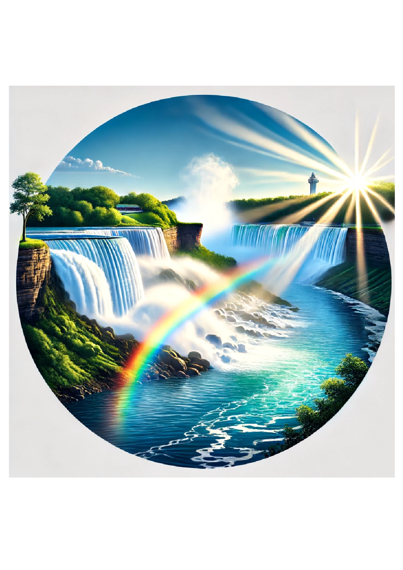 Sticker Sheet / Greeting Card – Niagara Ovals Full Cat. No. 1354