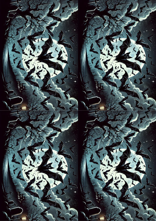 Sticker Sheet Bats Collage Cat. No. 1632