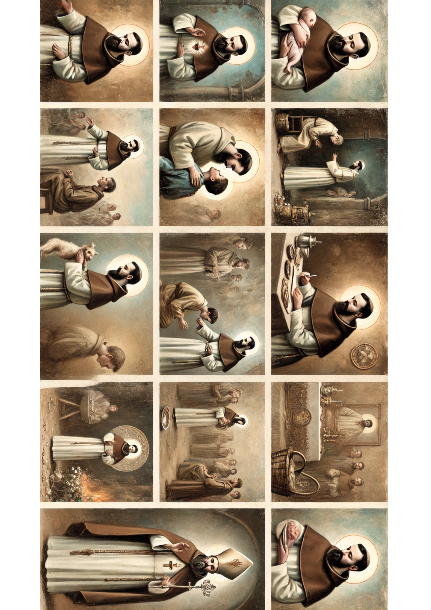 Sticker Sheet / Greeting Card – Padre Pio Full Cat. No. 3081