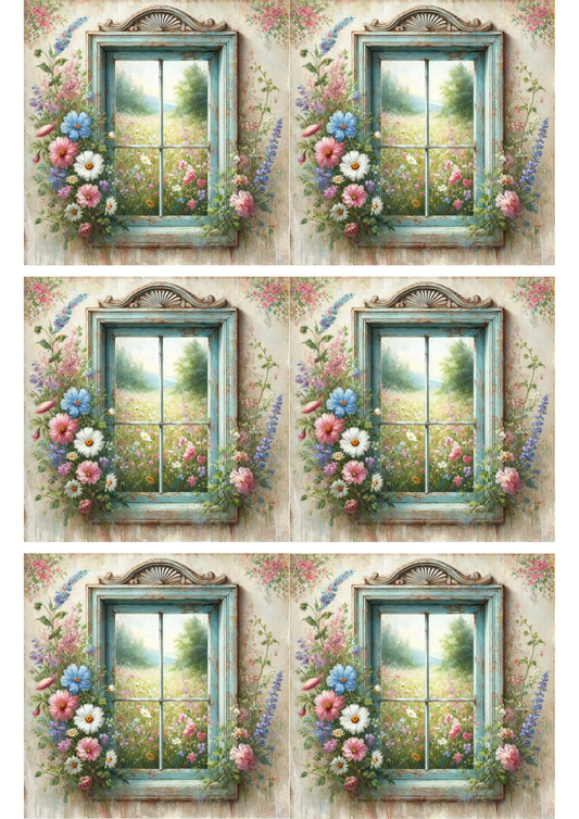 Sticker Sheet – Window On Meadow Collage No. Cat. No. 3082
