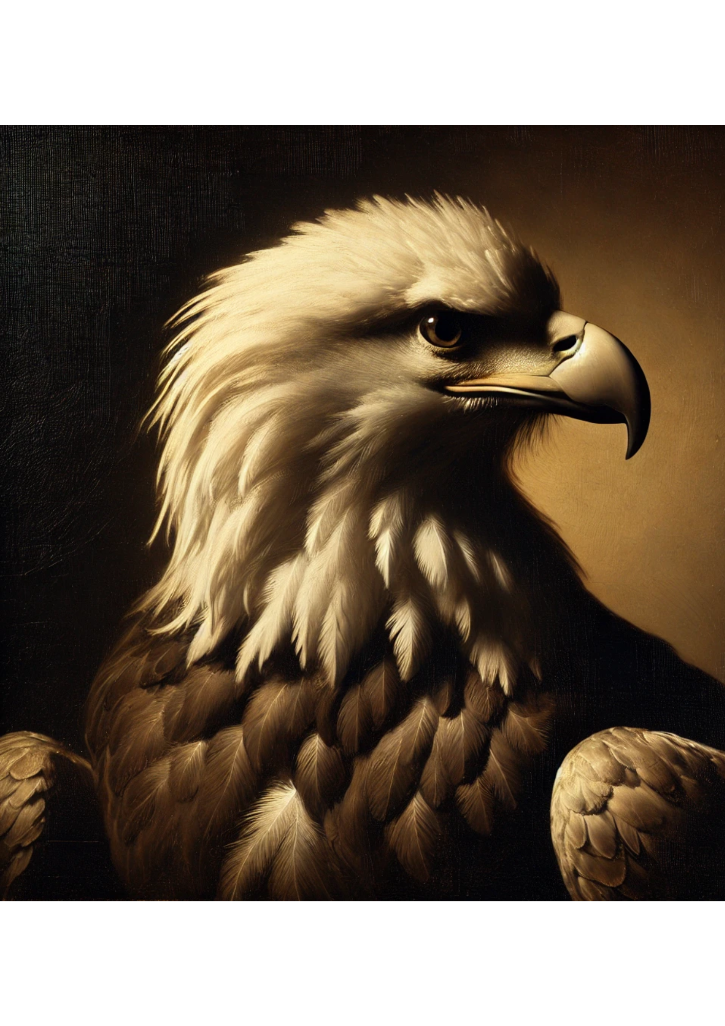 Sticker Sheet / Greeting Card – Eagle In The Style Of Rembrandt Full, Cat. No. 2203