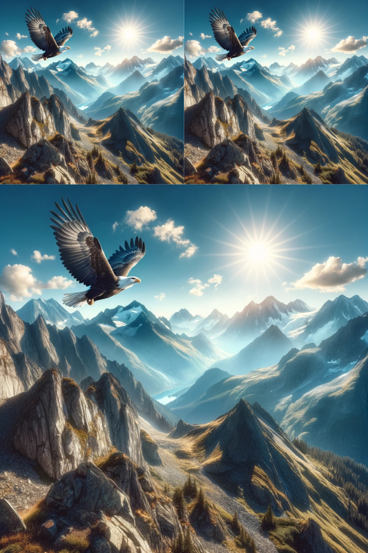 Sticker Sheet Eagle in the Mountains, Cat. No. 30