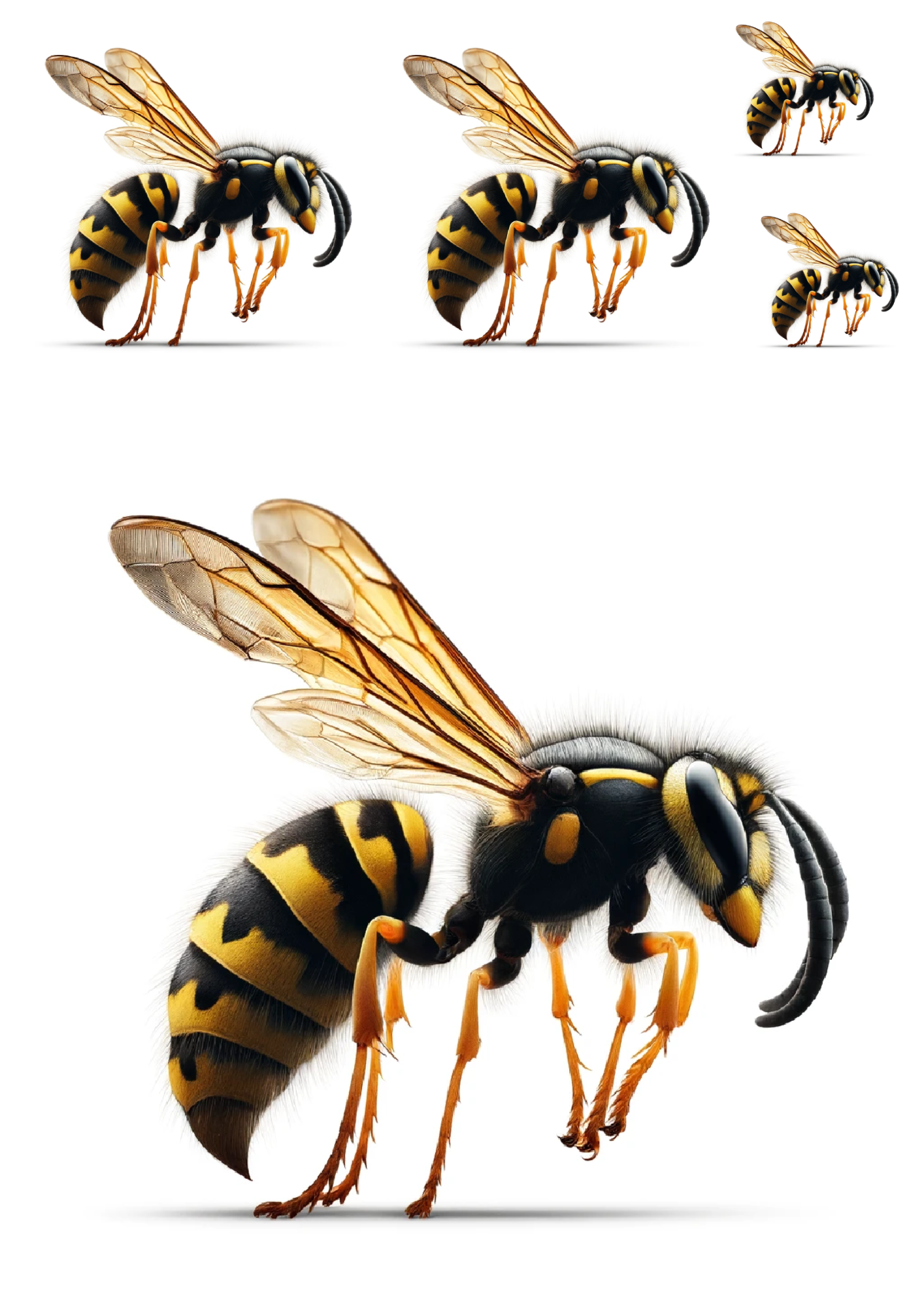 Sticker Sheet / Greeting Card – Wasp Collage Cat. No. 1130