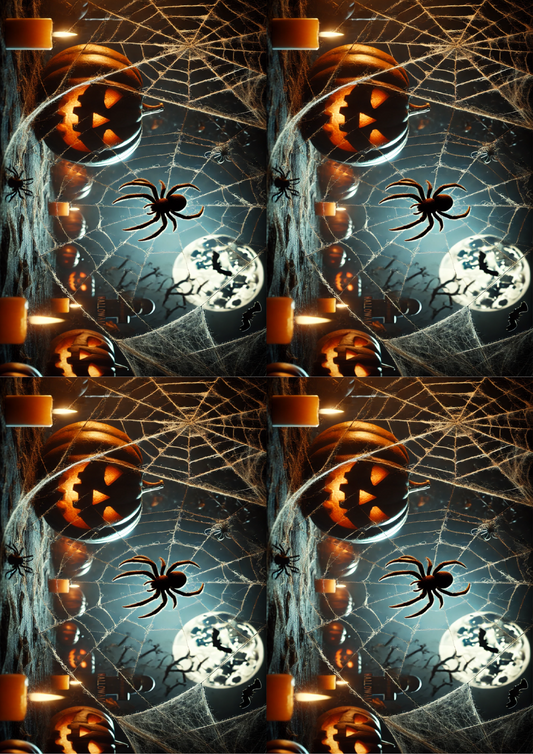 Sticker Sheet Halloween Spider Collage Cat. No. 1634