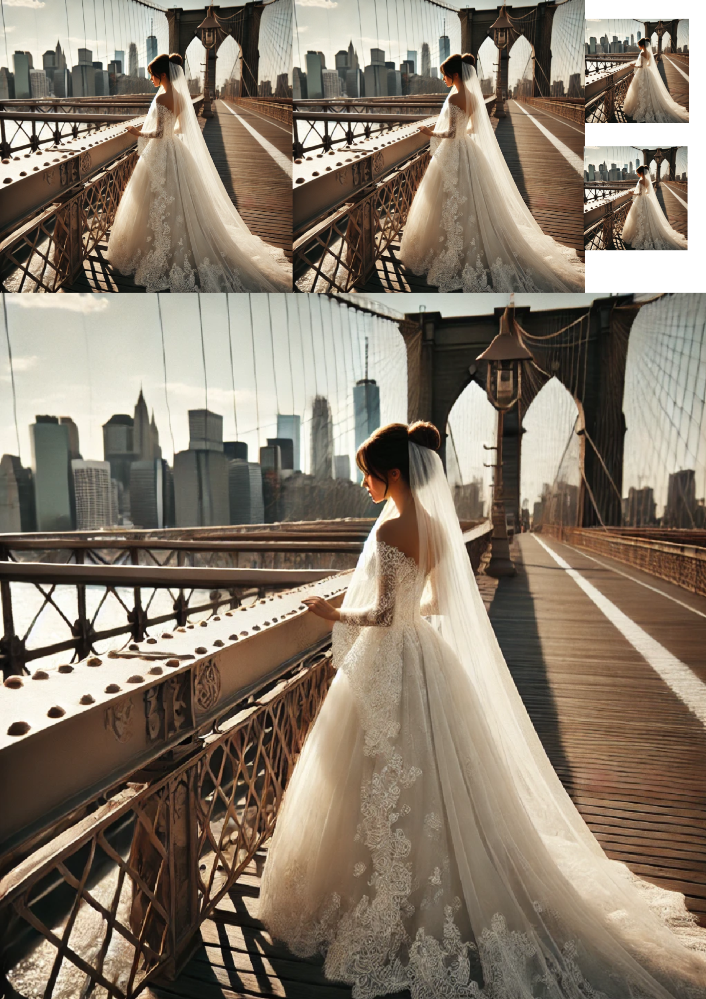 Sticker Sheet / Greeting Card – Bride On The Bridge Full Cat. No. 1364