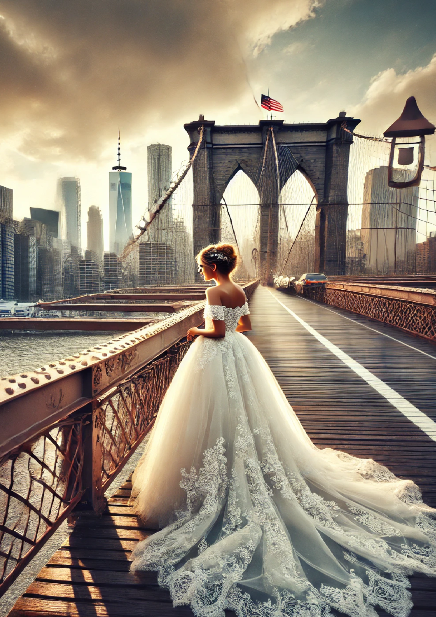 Sticker Sheet / Greeting Card – Bride On The Bridge Full Cat. No. 1448