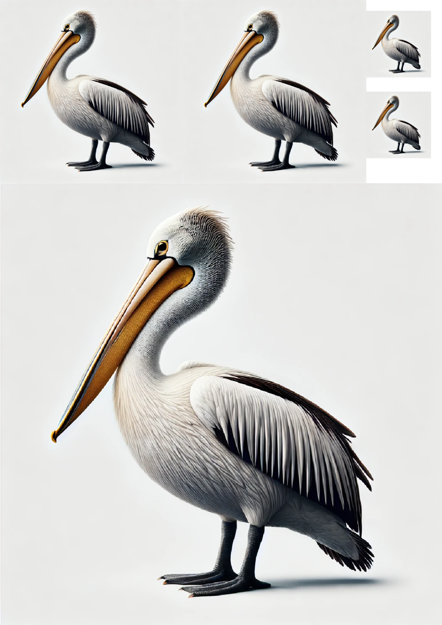 Sticker Sheet / Greeting Card – Pelican Collage Cat. No. 1367