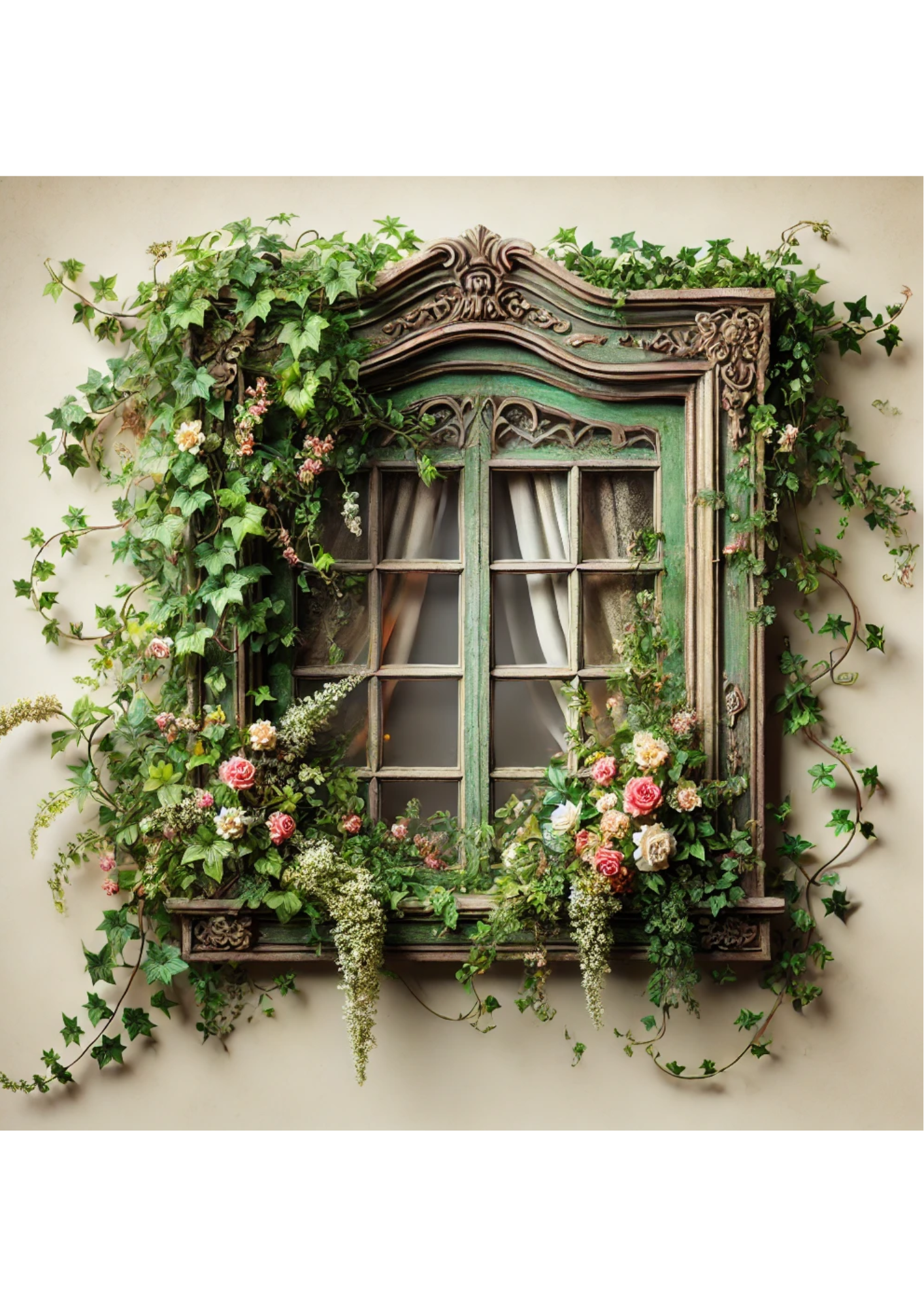 Sticker Sheet / Greeting Card – Beautiful Window Full Cat. No. 2243