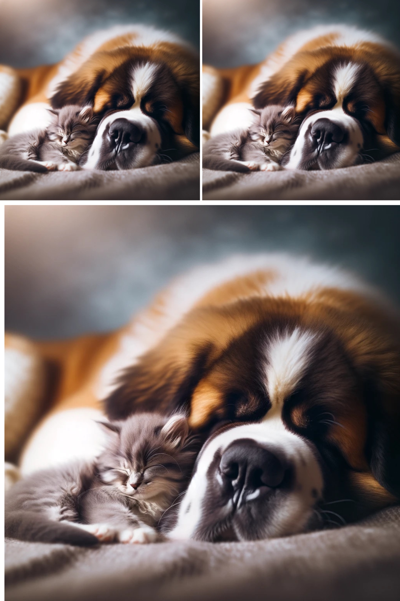 Sticker Sheet / Greeting Card – Dog and Cat Cat No. 28