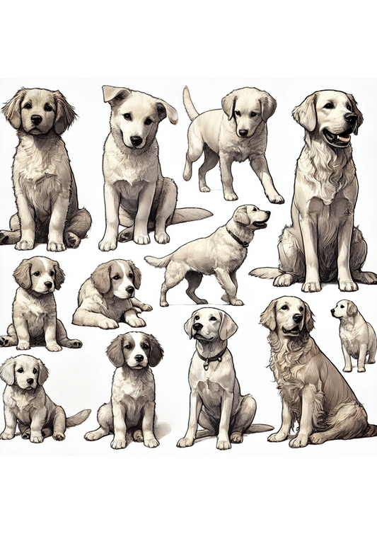 Sticker Sheet – Dogs Mix Full Cat. No. 3094