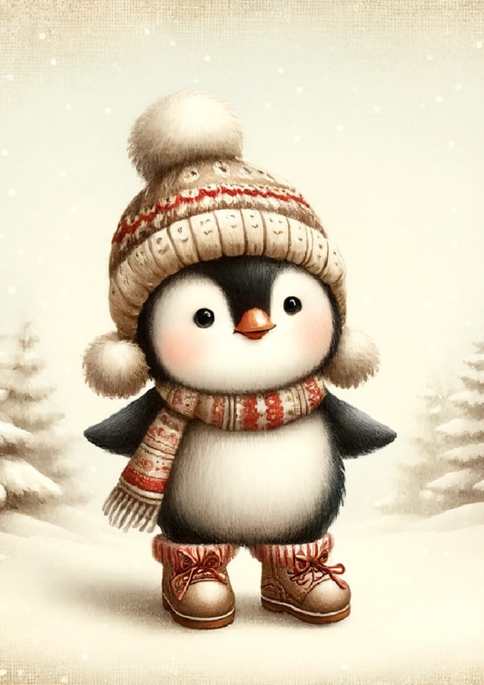 Sticker Sheet Penguin Vintage Full Cat. No. 1683