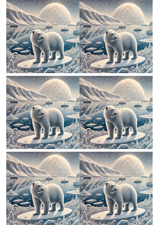 Stickerbogen – Eisbär-Collage Kat.-Nr. 2270