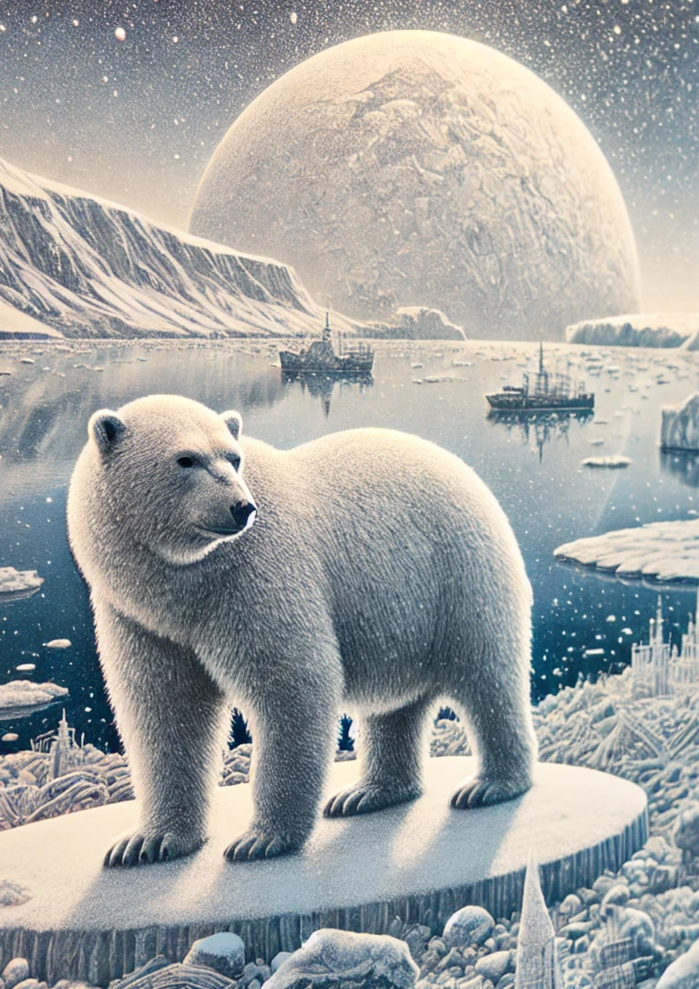 Sticker Sheet / Greeting Card – Polar Bear Full Cat. No. 2271