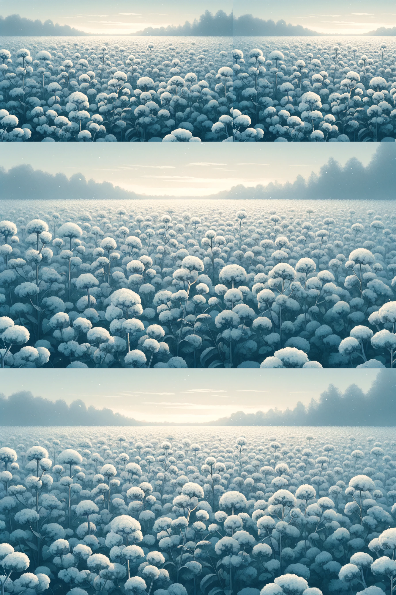 Sticker Sheet / Greeting Card – Buckwheat and Vegetable Collage Cat. No. 256