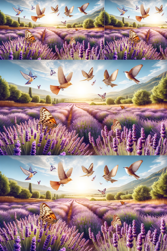 Sticker Sheet – Lavender Field Collage Cat. No. 258