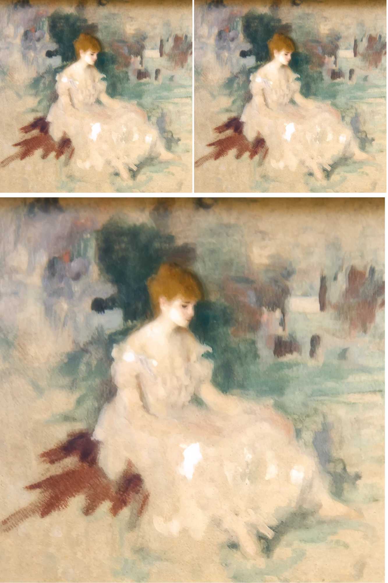 Sticker Sheet / Greeting Card – Woman Portrait 3 Collage Cat No. 785