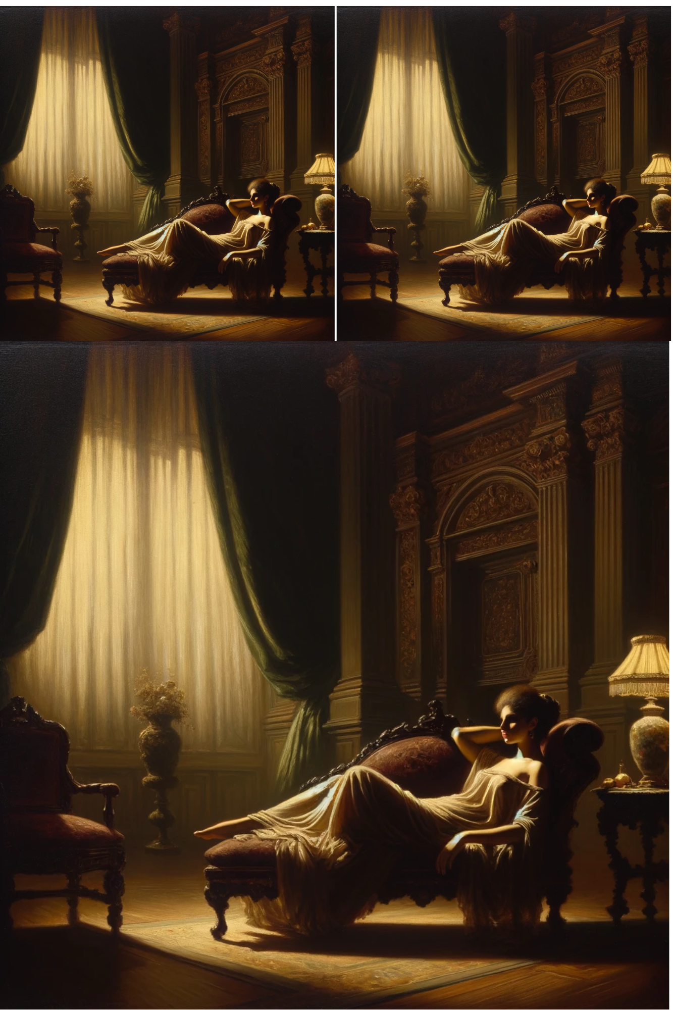 Sticker Sheet / Greeting Card – Woman Portrait Collage Cat No. 787