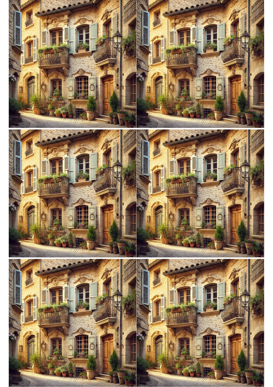 Sticker Sheet – Windows In Provence Collage Cat. No. 2613