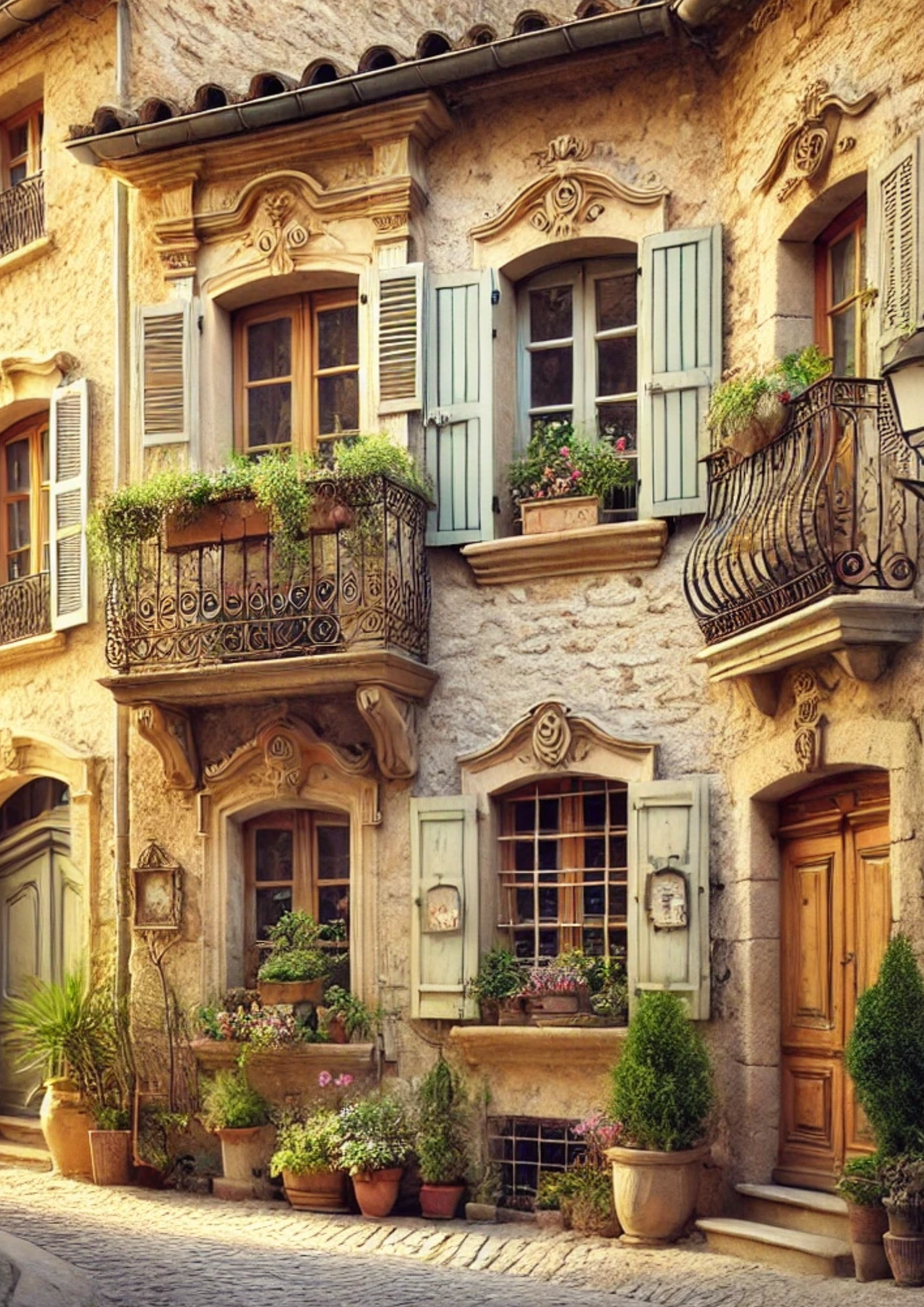 Sticker Sheet / Greeting Card – Windows In Provence Full Cat. No. 2614