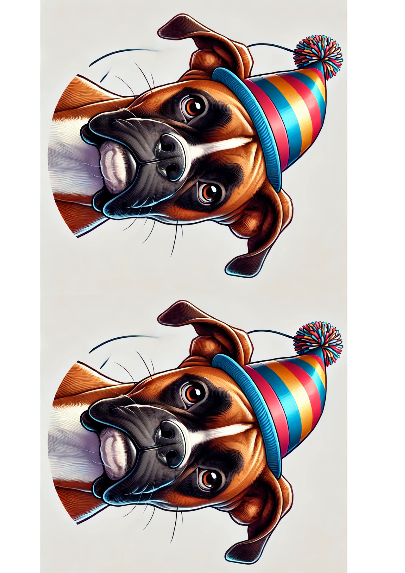 Sticker Sheet / Greeting Card – Boxer Collage Two Cat. No. 2625