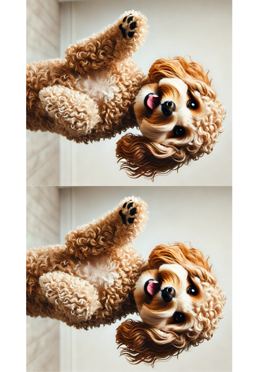 Sticker Sheet – Cockapoo Collage of Two Cat. No. 2626