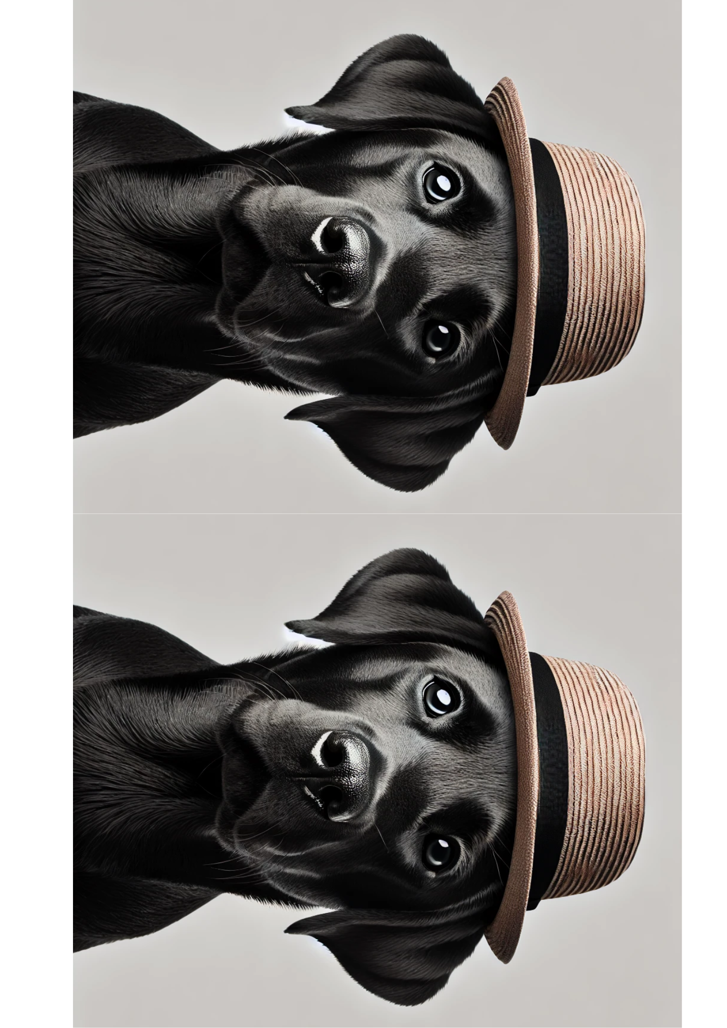 Sticker Sheet / Greeting Card – Labrador Collage of Two Cat. No. 2621