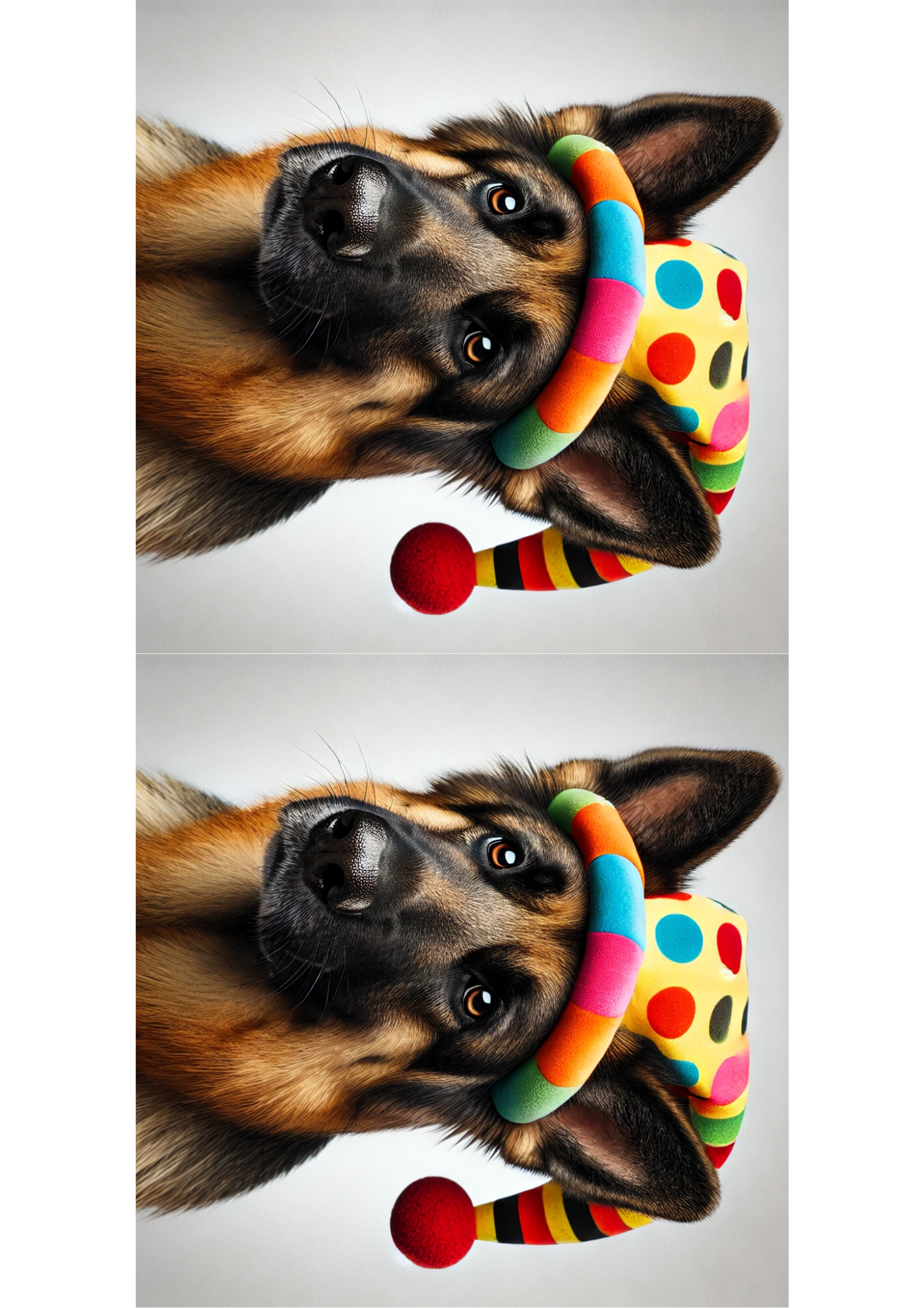 Sticker Sheet / Greeting Card – German Shepherd Collage of Two Cat. No. 2622