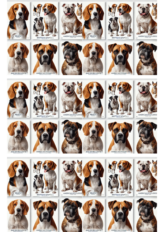 Sticker Sheet – Dogs Mix Collage Cat. No. 3099
