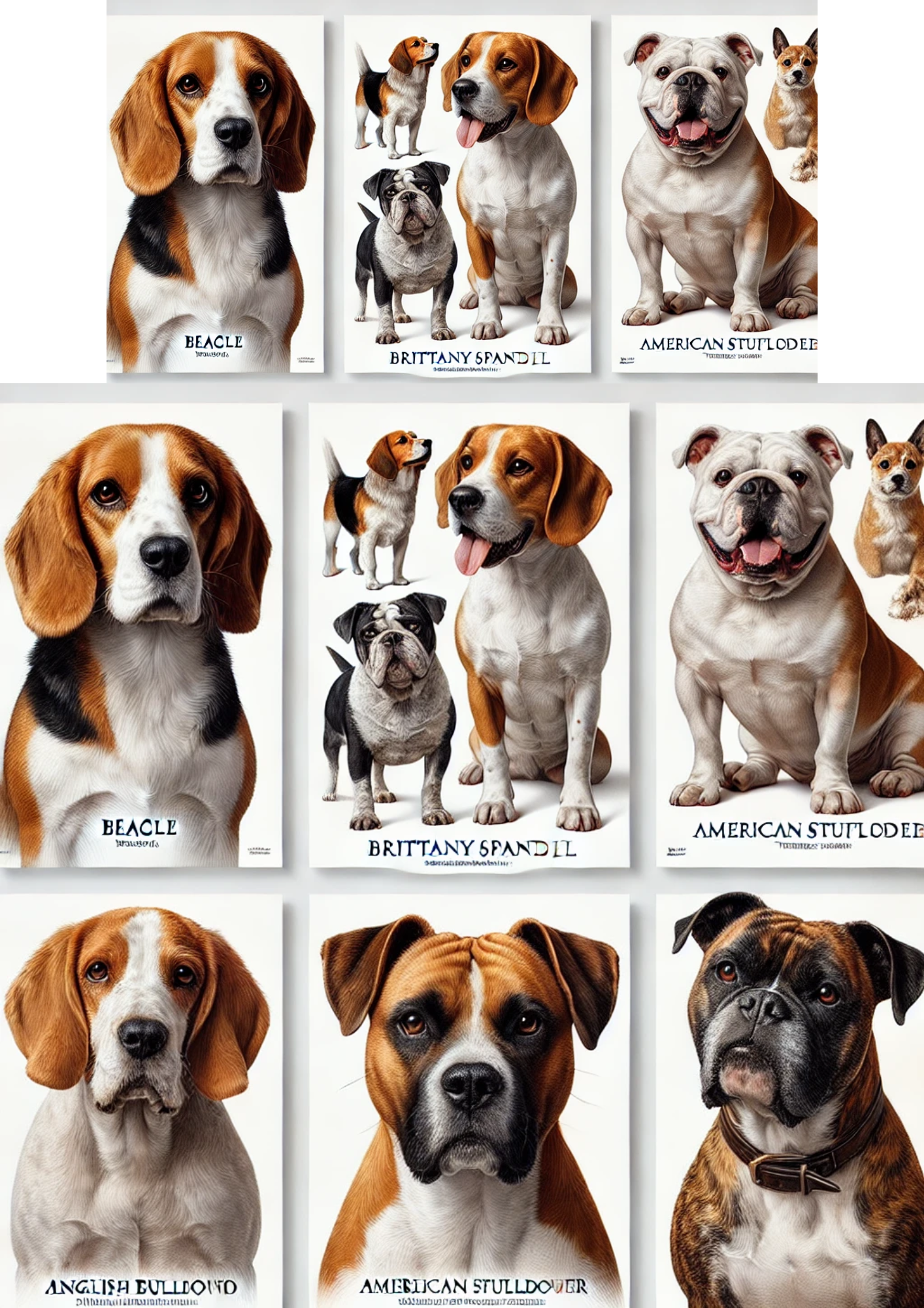 Sticker Sheet / Greeting Card – Dogs Mix Full Cat. No. 3100
