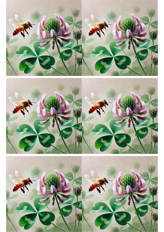 Sticker Sheet – Bee and Clover Collage Cat. No. 2278