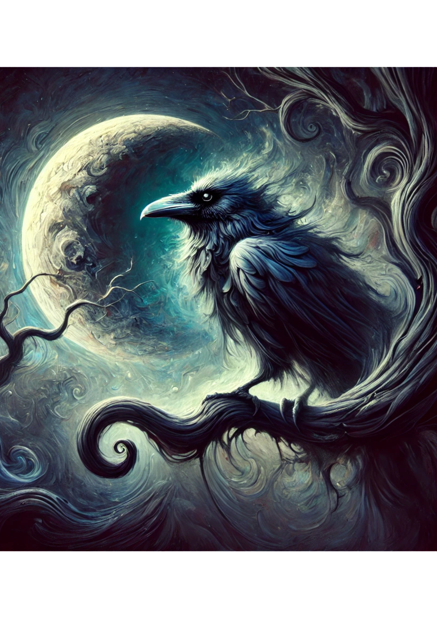 Sticker Sheet / Greeting Card – Raven Surreal Full Cat. No. 2890