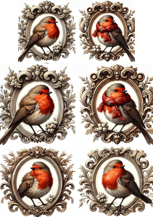 Sticker Sheet – Red Robin Oval Full Cat. No. 3112