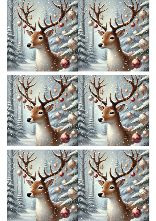 Sticker Sheet – Reindeer Collage Cat. No. 3115