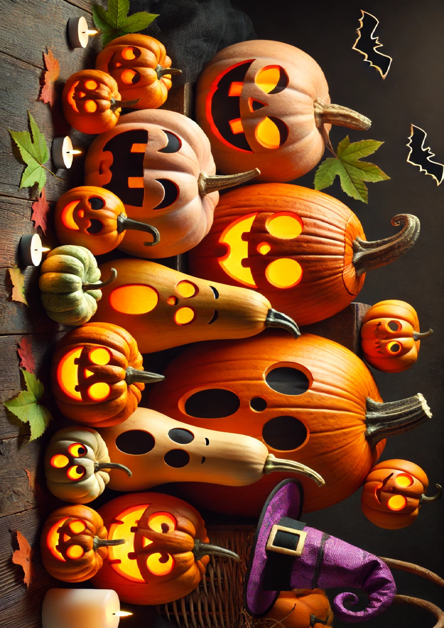 Sticker Sheet / Greeting Card – Halloween Family Pumpkin Full Cat. No. 1639