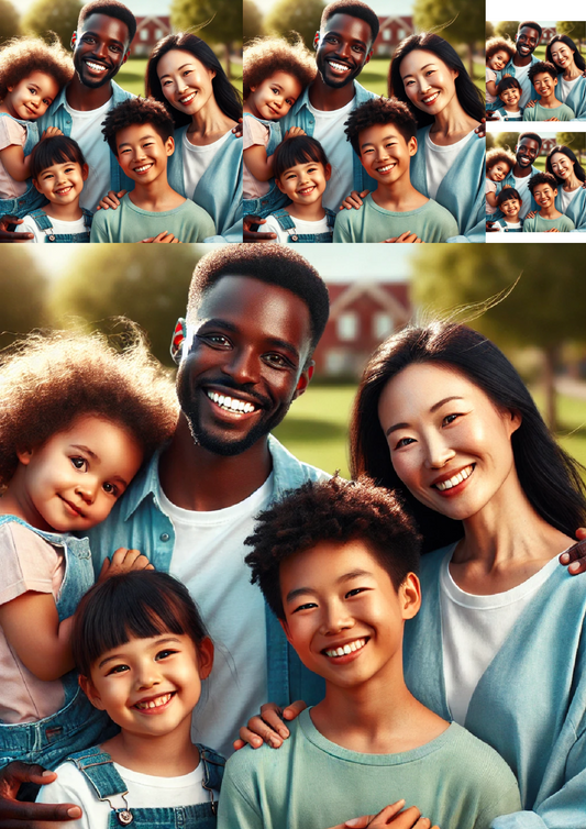 Sticker Sheet Family Collage Cat. No. 1385