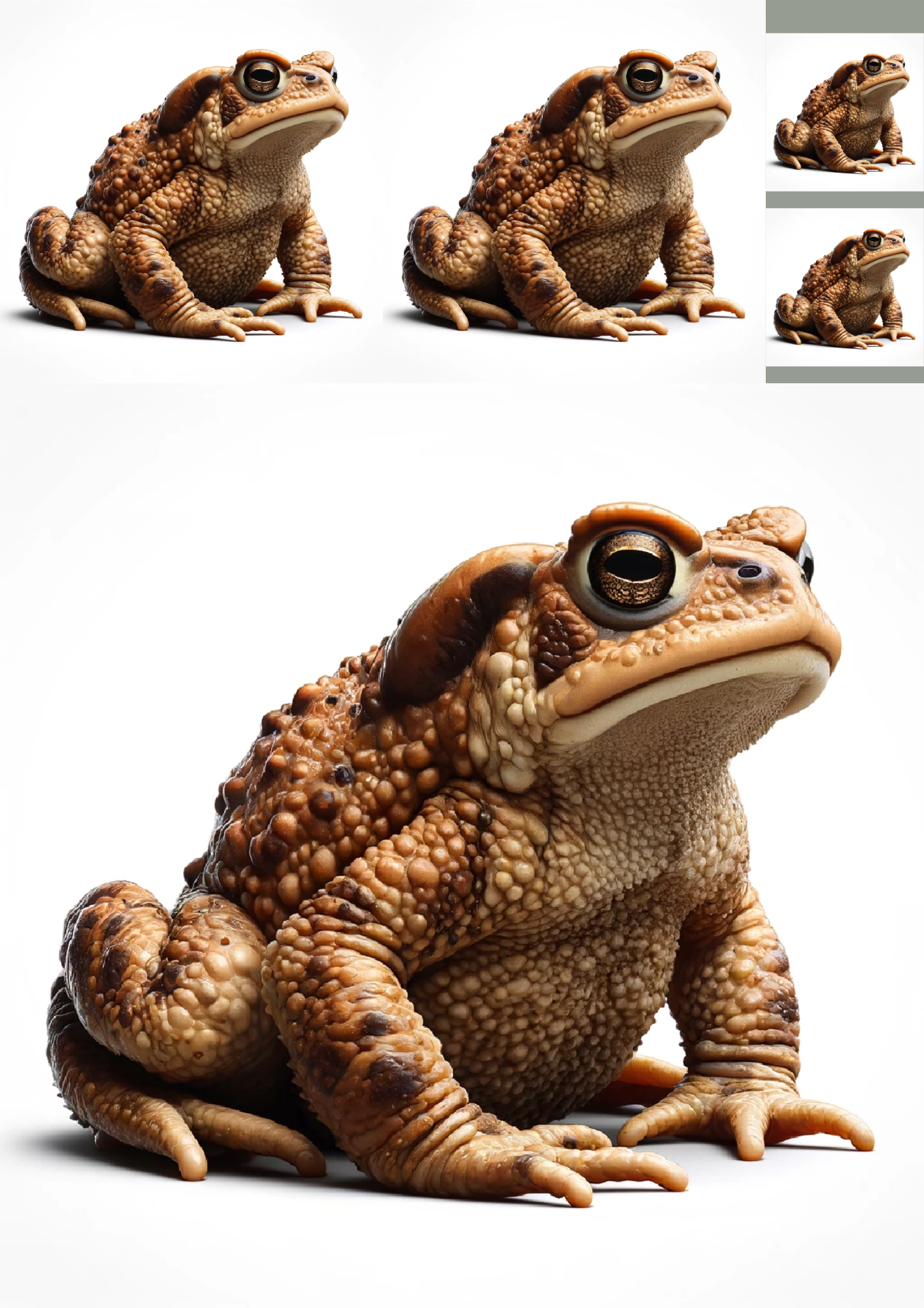 Sticker Sheet / Greeting Card – Toad Collage Cat. No. 1140