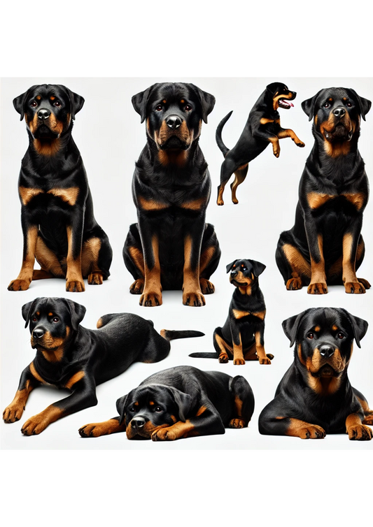 Sticker Sheet – Rottweiler Dog Full Cat. No. 3118